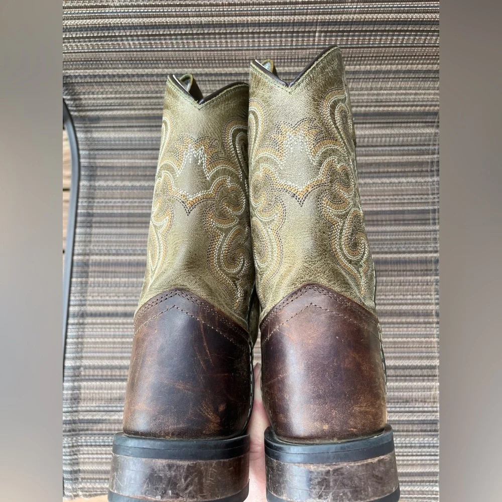 Boys Old West Cowboy Boots ~ Square Toe